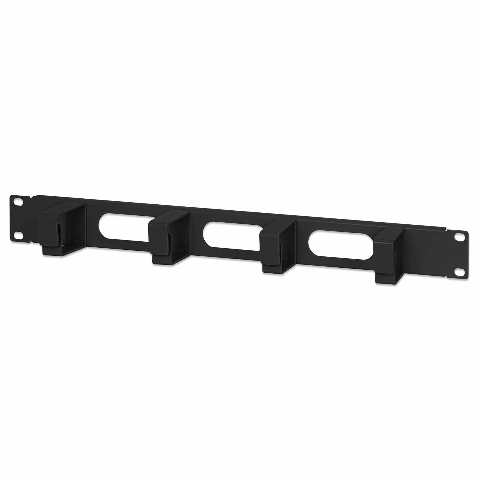 Organizador horizontal de cables 19", 4 anillos cortos - Intellinet México