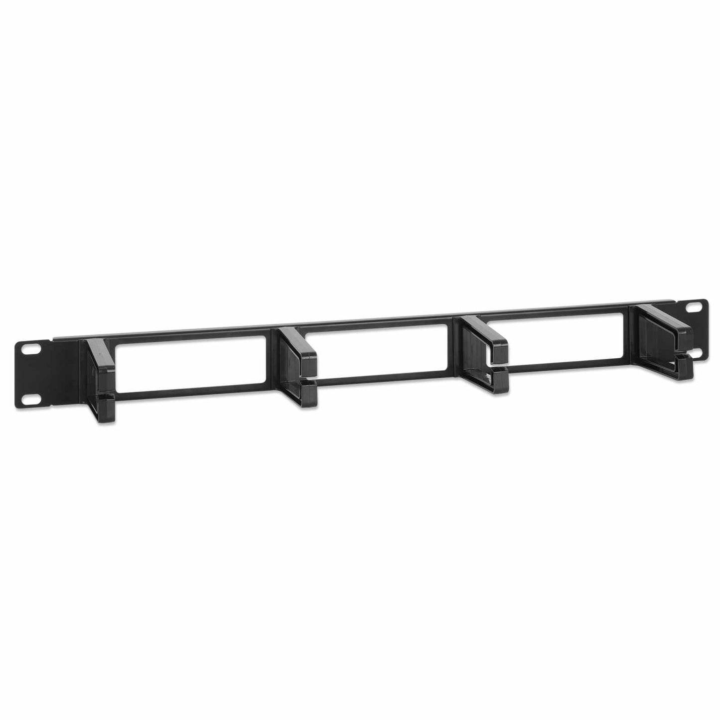 Organizador horizontal de cables 19", 4 anillos largos - Intellinet México