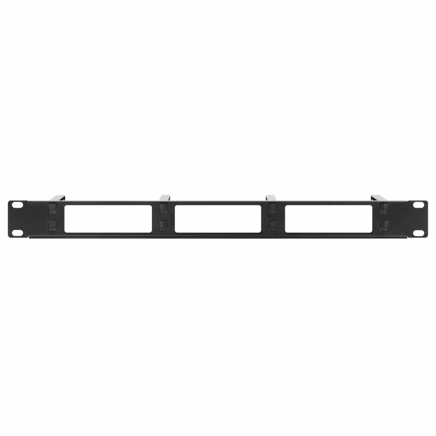 Organizador horizontal de cables 19", 4 anillos largos - Intellinet México