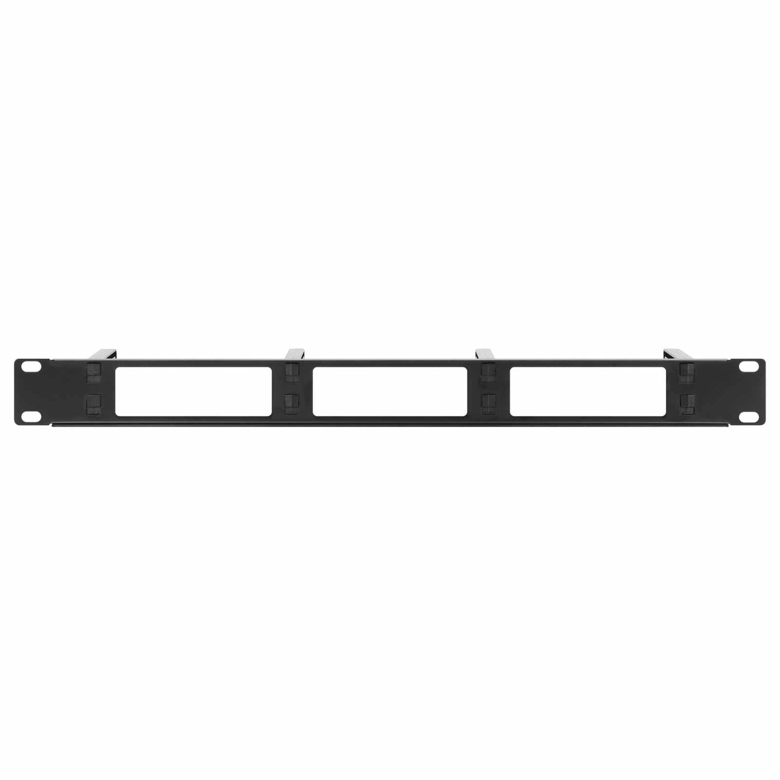 Organizador horizontal de cables 19", 4 anillos largos - Intellinet México
