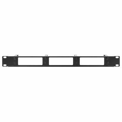 Organizador horizontal de cables 19", 4 anillos largos - Intellinet México