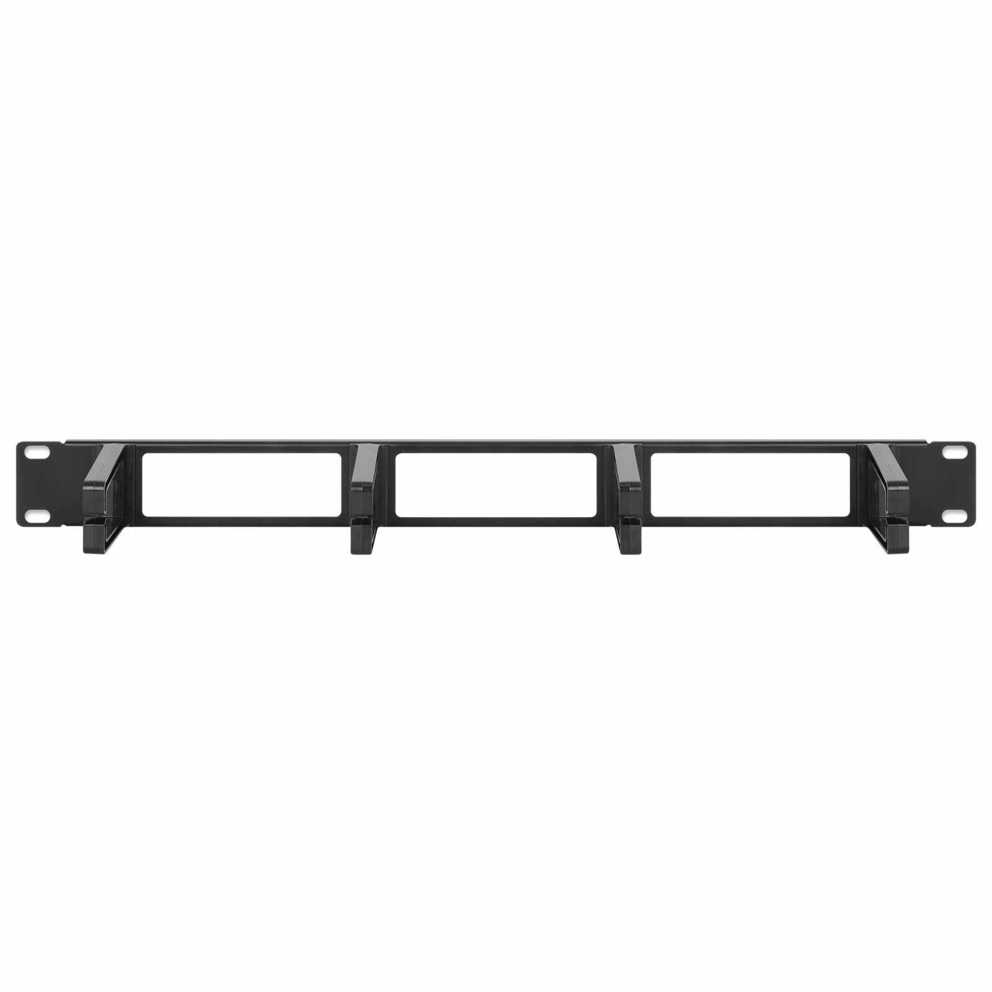 Organizador horizontal de cables 19", 4 anillos largos - Intellinet México