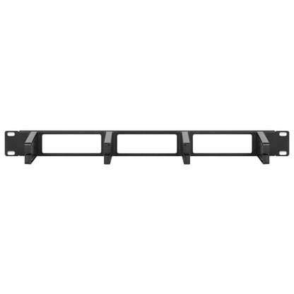 Organizador horizontal de cables 19", 4 anillos largos - Intellinet México