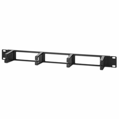 Organizador horizontal de cables 19", 4 anillos largos - Intellinet México
