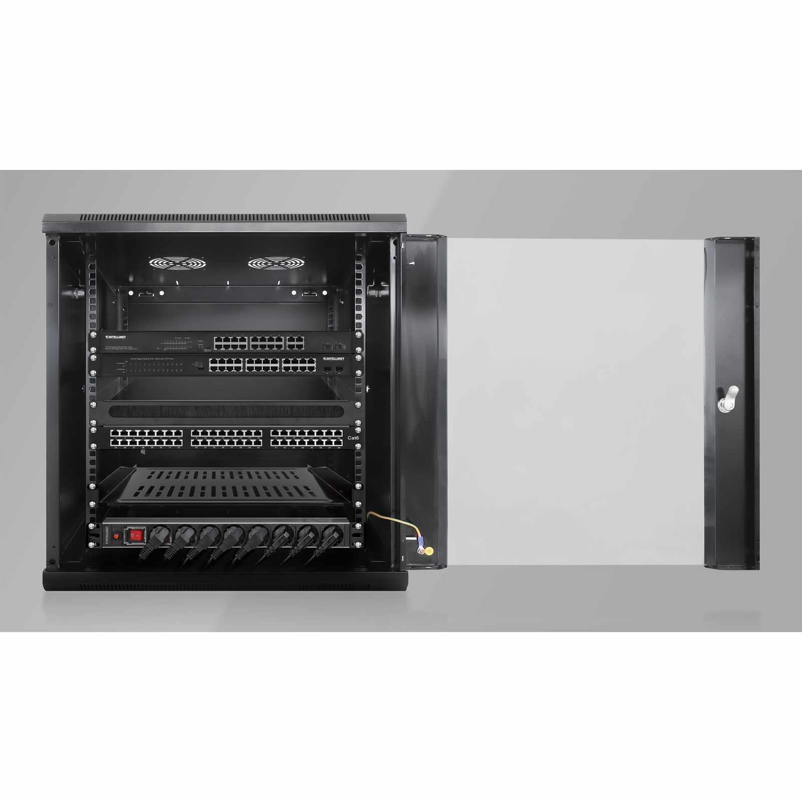 Pánel pasacables con cepillo 1U, 19" - Intellinet México