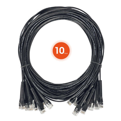 Paquete de 10 cables patch Cat6 FlexyBoot Slim, 0.3 m, U/UTP - Intellinet México