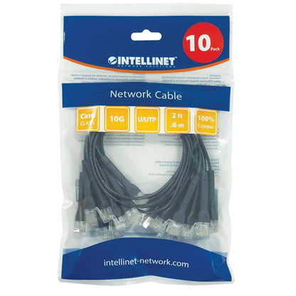 Paquete de 10 cables patch Cat6, FlexyBoot Slim, 0.6 m , U/UTP - Intellinet México