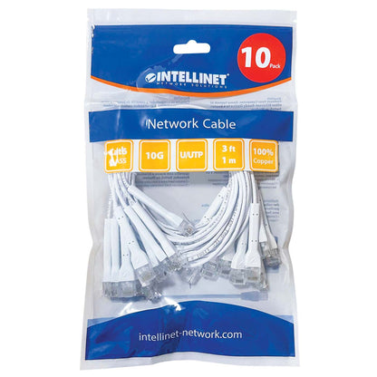 Paquete de 10 cables patch Cat6 FlexyBoot Slim, 0.9 m, U/UTP - Intellinet México
