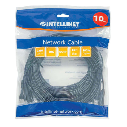 Paquete de 10 cables patch Cat6 FlexyBoot Slim, 4.2 m, U/UTP - Intellinet México
