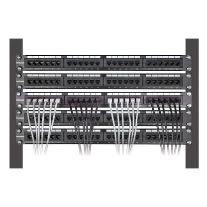 Paquete de 10 cables patch slim Cat6, 0.3 m, U/UTP, Blanco - Intellinet México