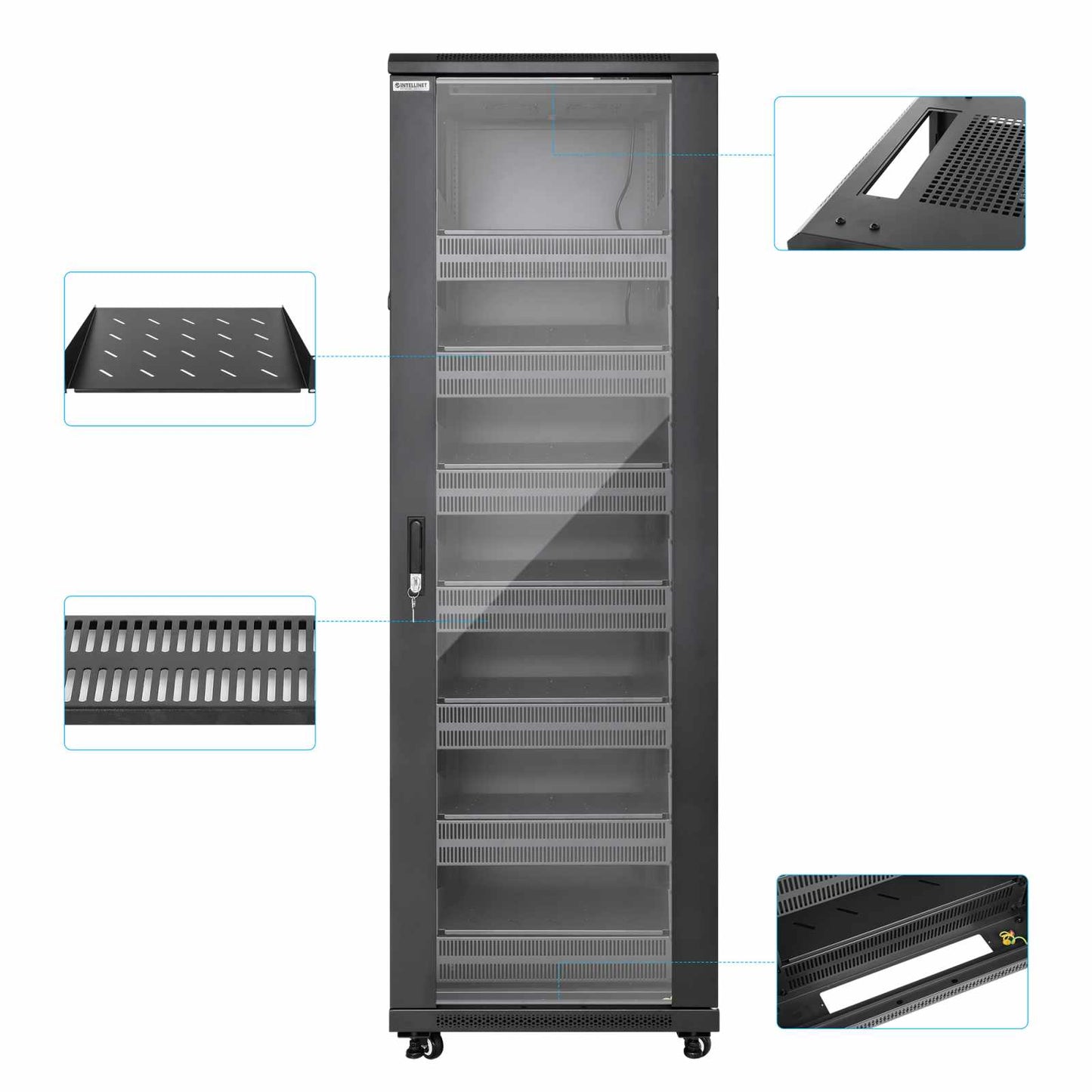 Gabinete 19" Pro Line con extractores de aire, 38U Image 8