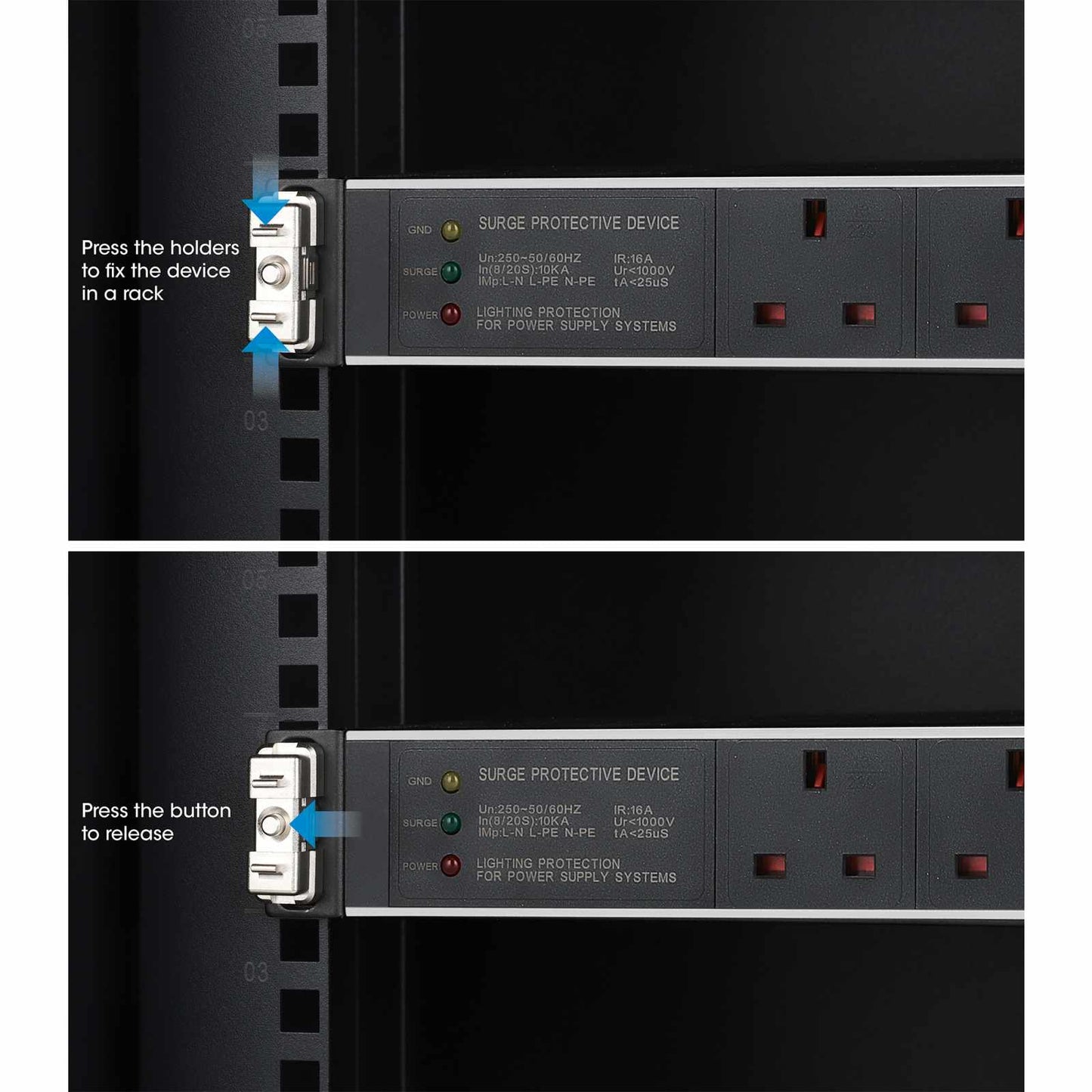 Clip para montaje en rack de 19", 1U, Paquete de 12 pzas  Image 9