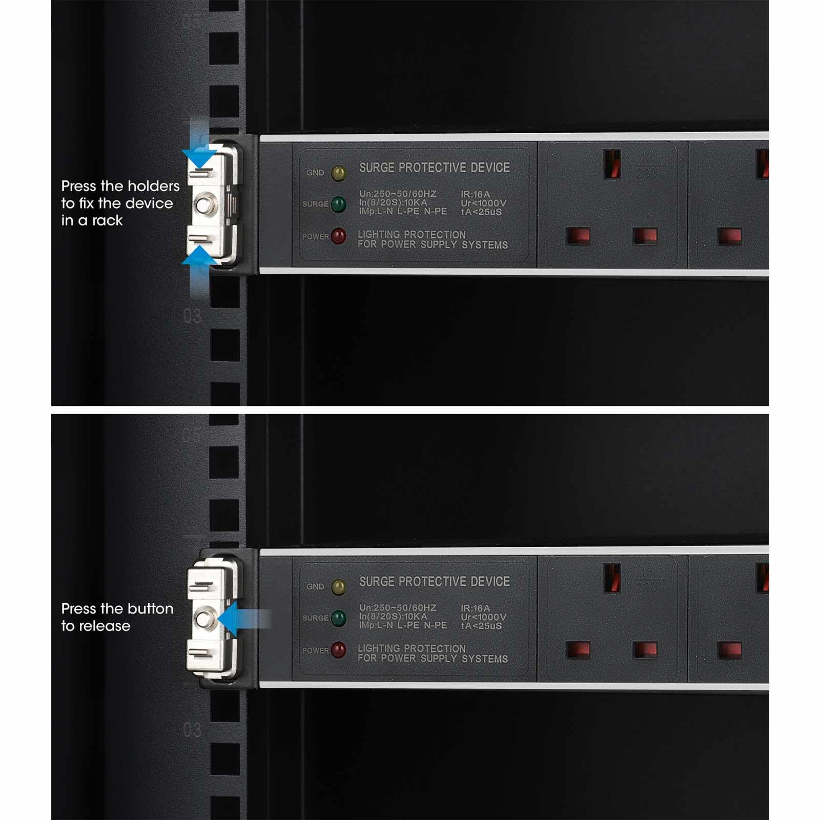 Clip para montaje en rack de 19", 1U, Paquete de 12 pzas  Image 9