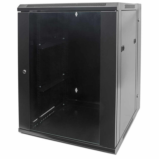Gabinete mural abatible 19", 15U, Ensamblado Image 1