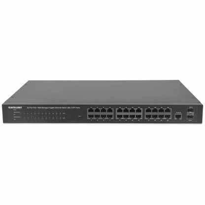Switch Administrable por Web Gigabit Ethernet de 24 puertos PoE+ y 2 puertos SFP Image 4
