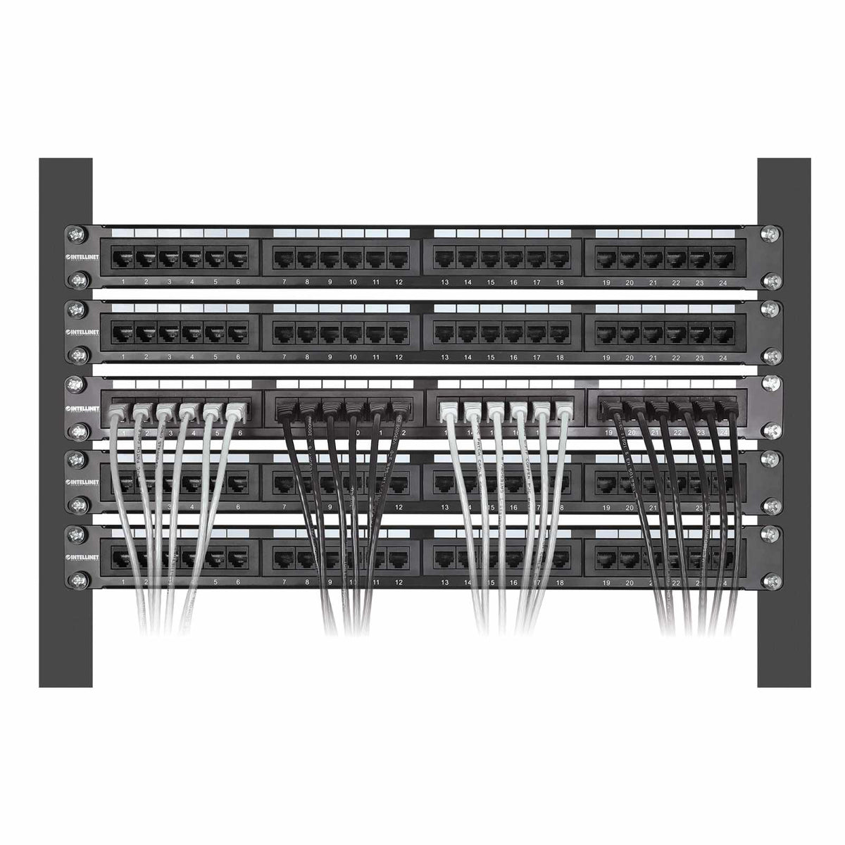 Paquete de 10 cables patch slim Cat6, 0.3 m, U/UTP, Blanco Image 6