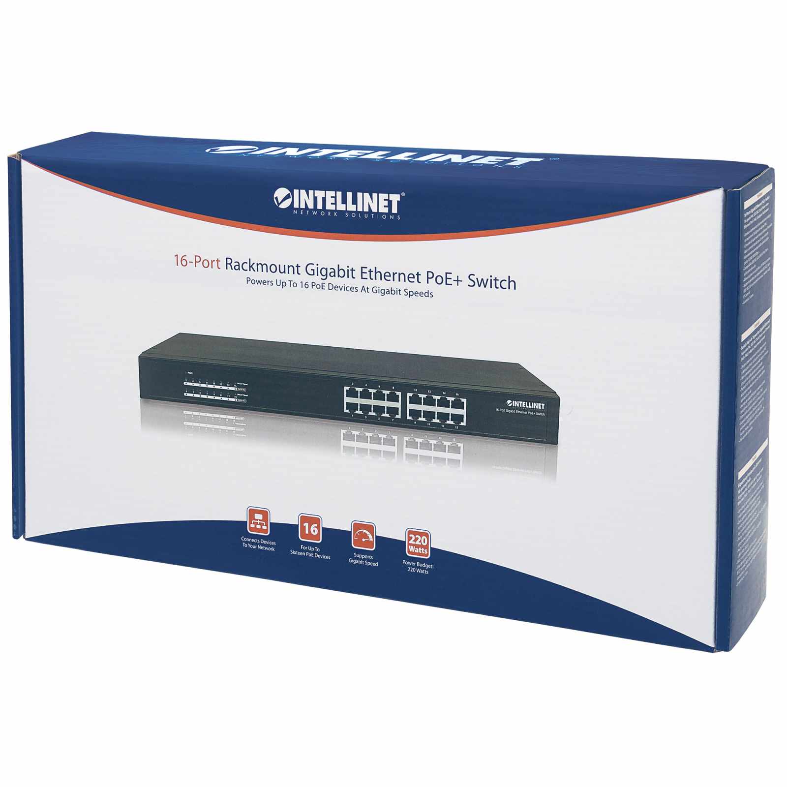 Switch PoE+ de 16 puertos Gigabit Ethernet Packaging Image 2