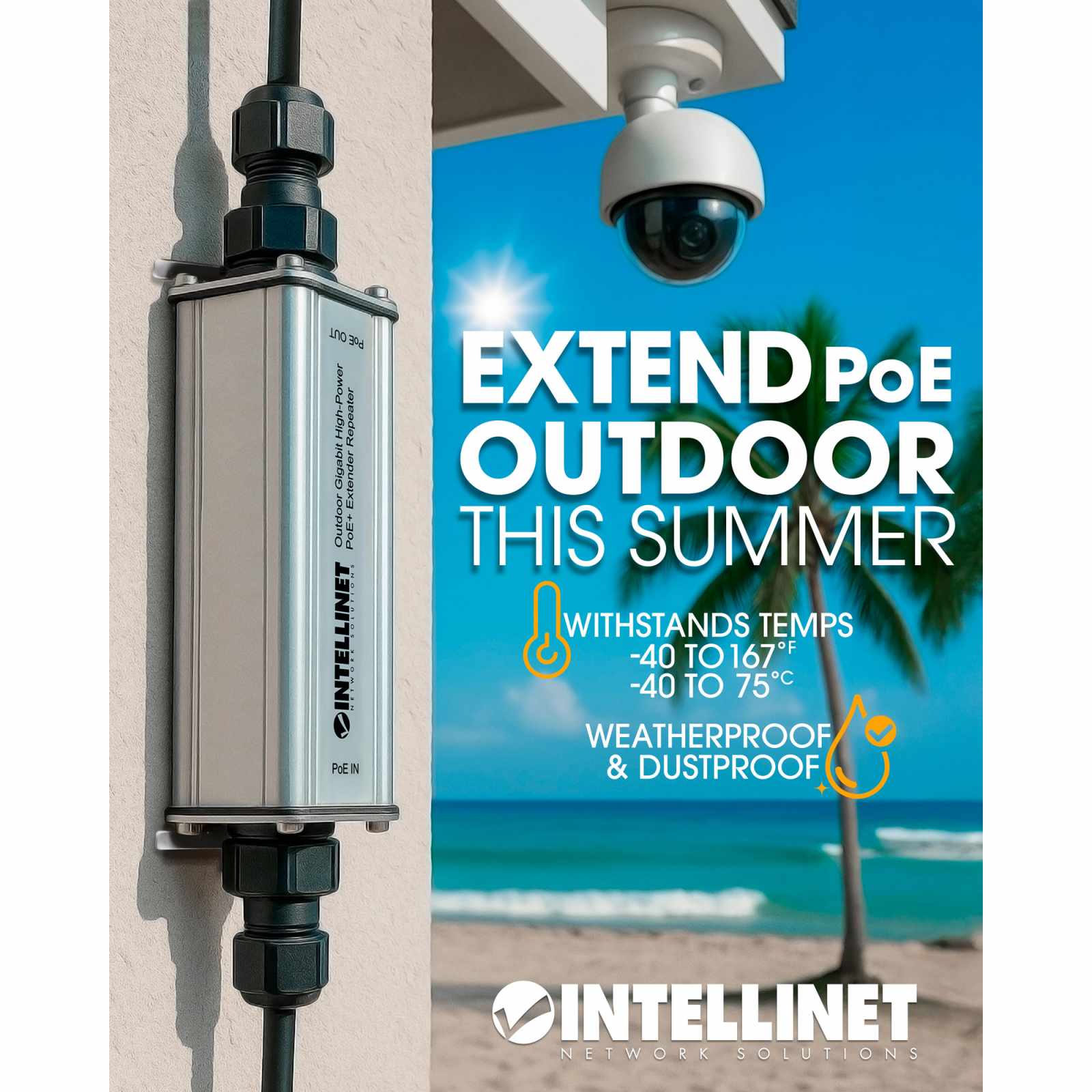 Repetidor Gigabit de alta potencia PoE+ para exteriores Image 8