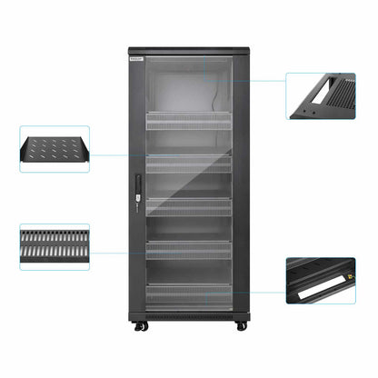 Gabinete 19" Pro Line con extractores de aire, 27U Image 8