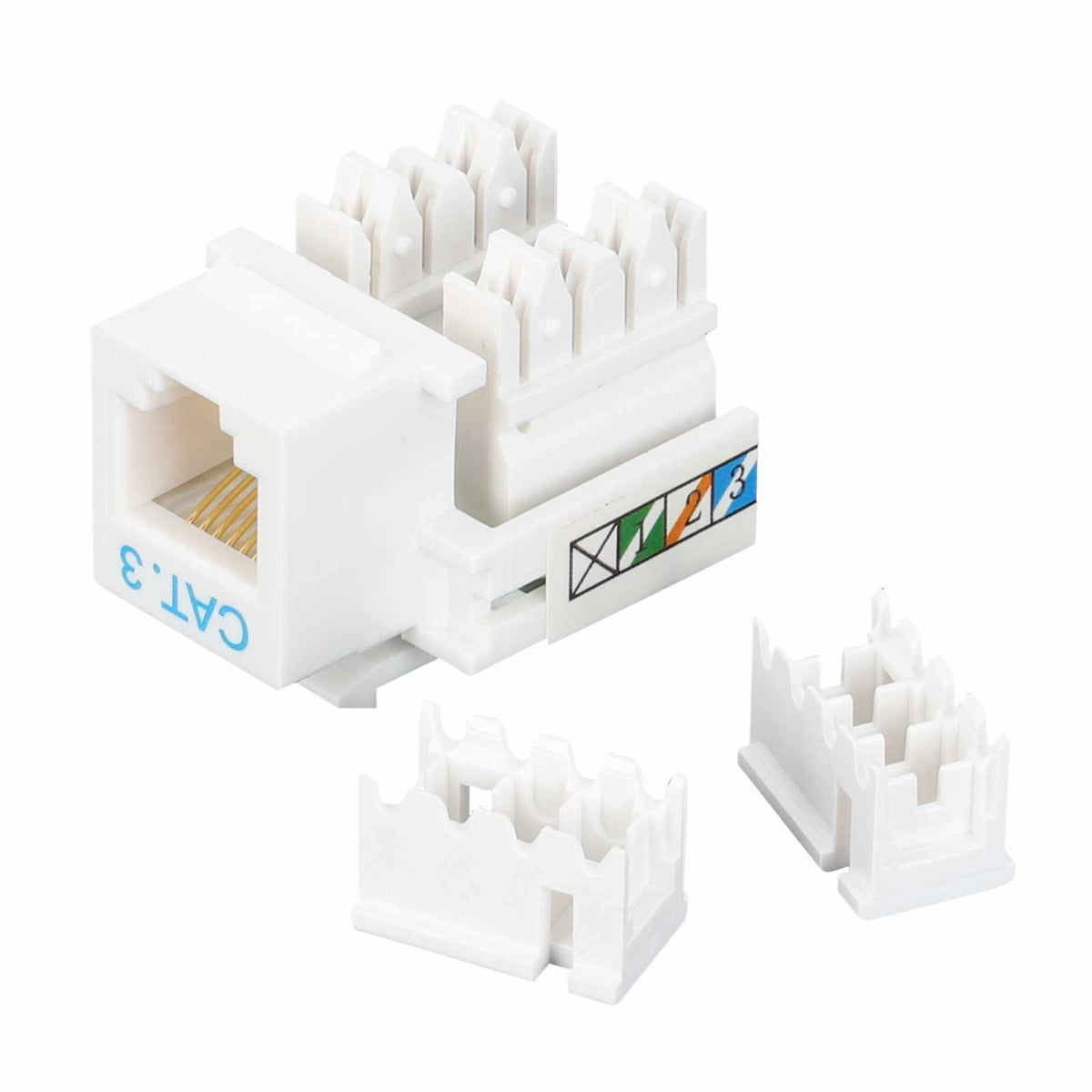 JACK RJ11 RJ12 KEYSTONE DE IMPACTO BLANCO Image 3