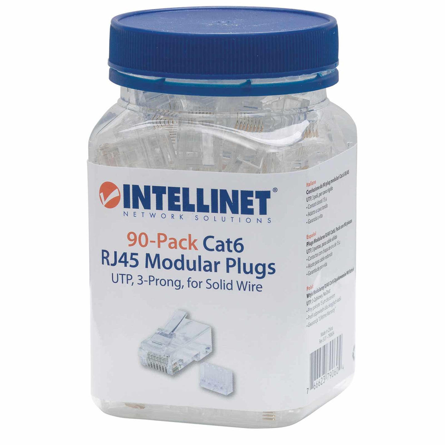 Plugs Modulares RJ45 Cat 6 Packaging Image 2