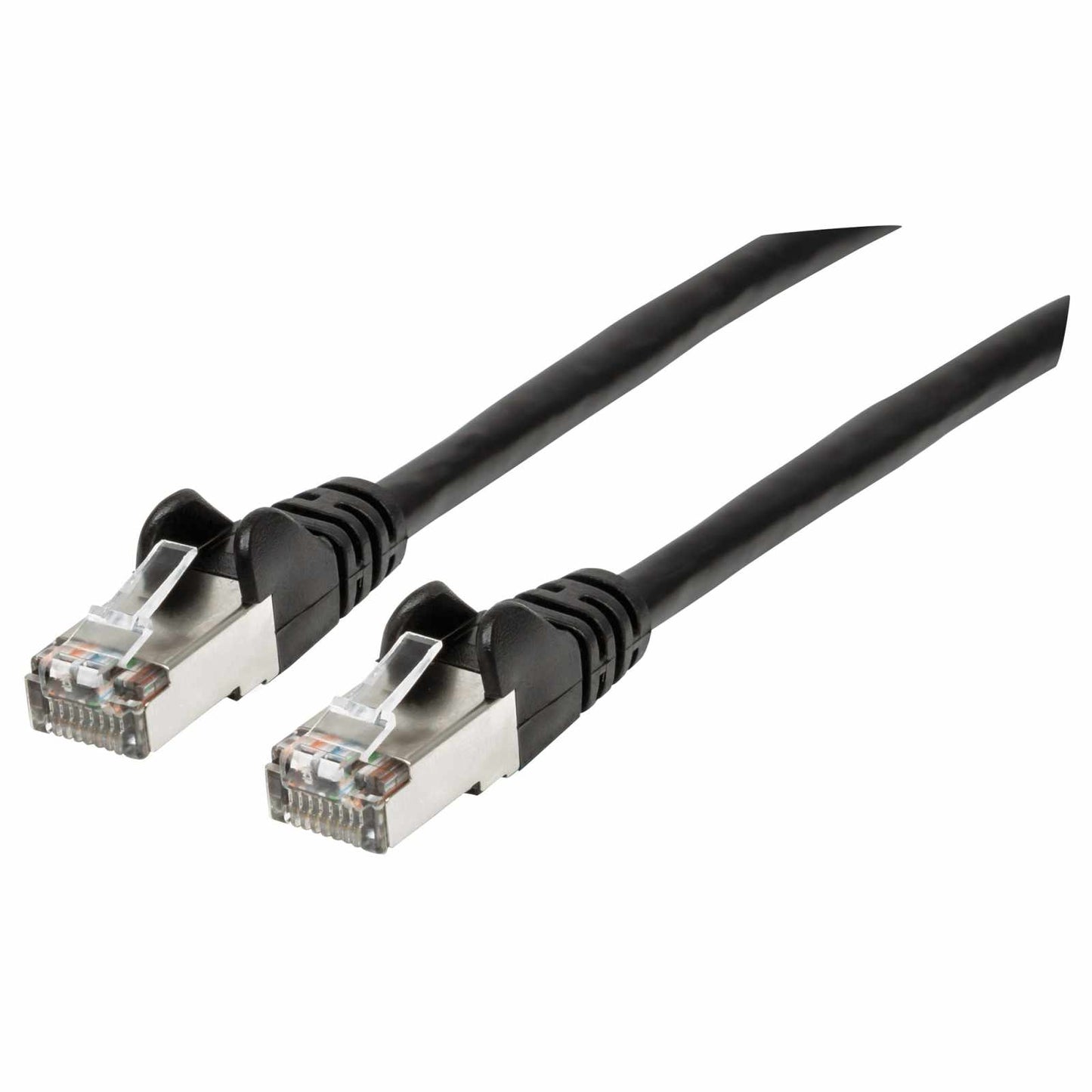 Cable de Red Cat6a S/FTP, 30 cm, Negro Image 1