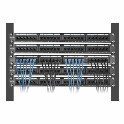 Paquete de 10 cables patch slim Cat6, 0.15 m, U/UTP, Azul Image 6