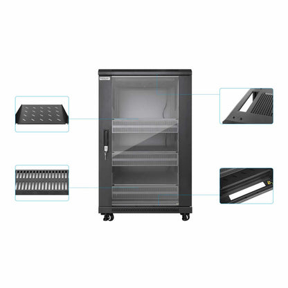 Gabinete 19" Pro Line con extractores de aire, 18U Image 8