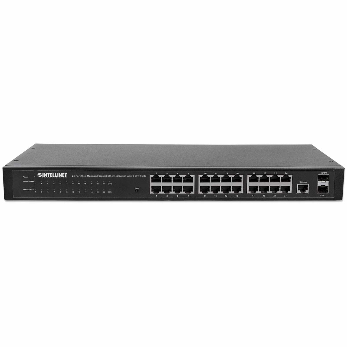 Switch de 24 Puertos Gigabit Ethernet Administrable por Web con 2 puertos SFP Image 4