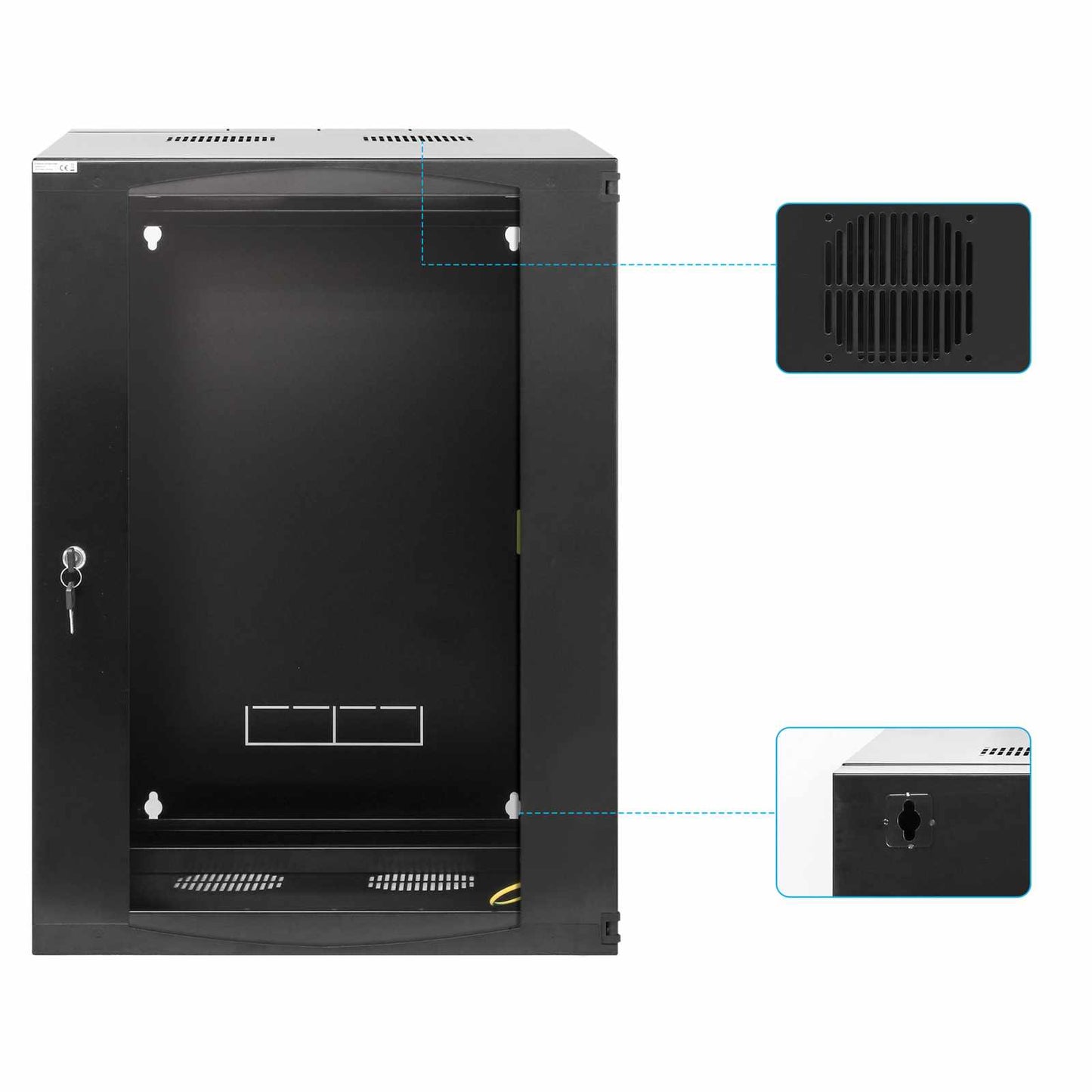 Gabinete mural abatible 19", 15U, FlatPack Image 8