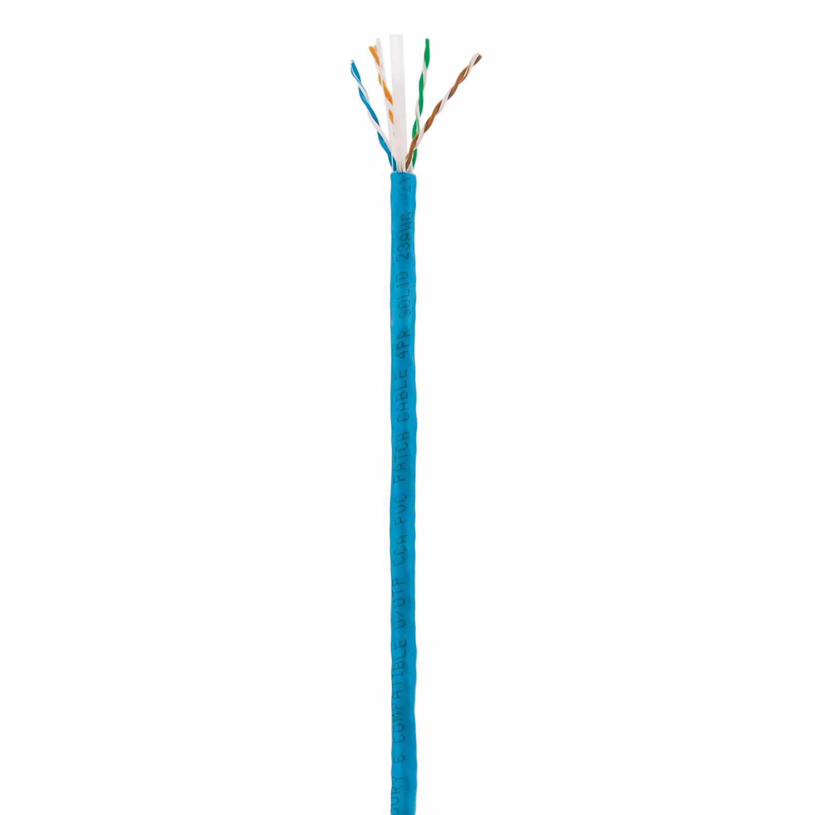 Bobina de Cable UTP Cat6, Sólida, CCA, Azul Image 1
