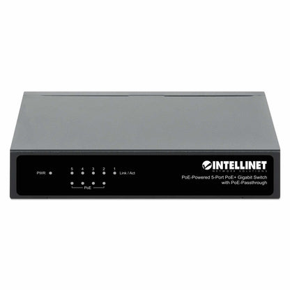 Switch con 5 puertos Gigabit alimentado por PoE, con transferencia de PoE Image 4