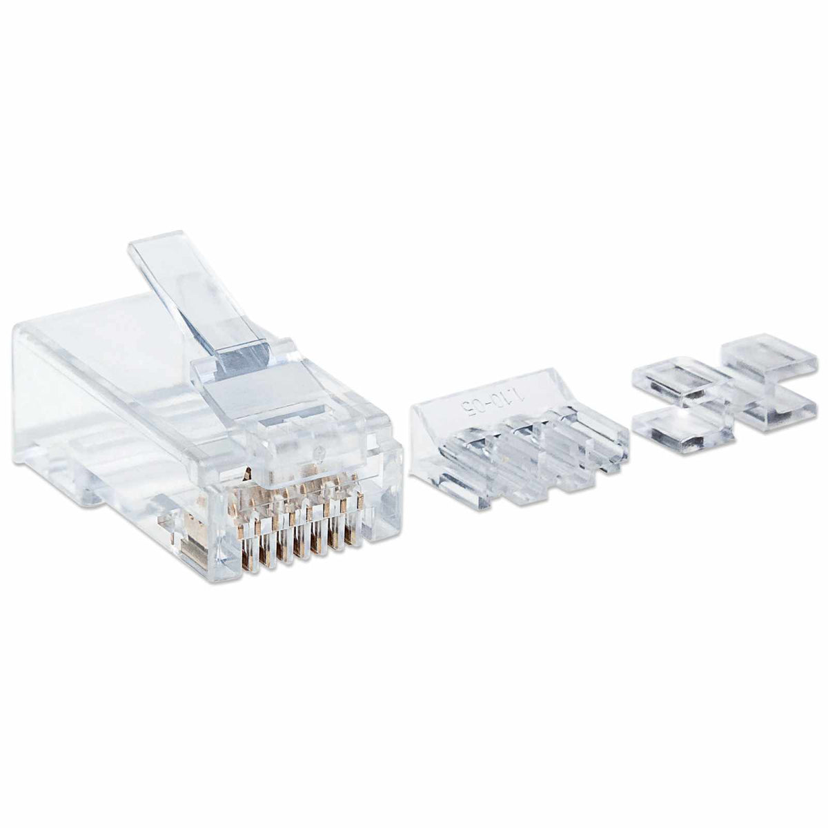 PLUG RJ45 CAT6A MULTIFILAR UTP BOTE 80 PZAS ORO 15-MICRAS Image 2