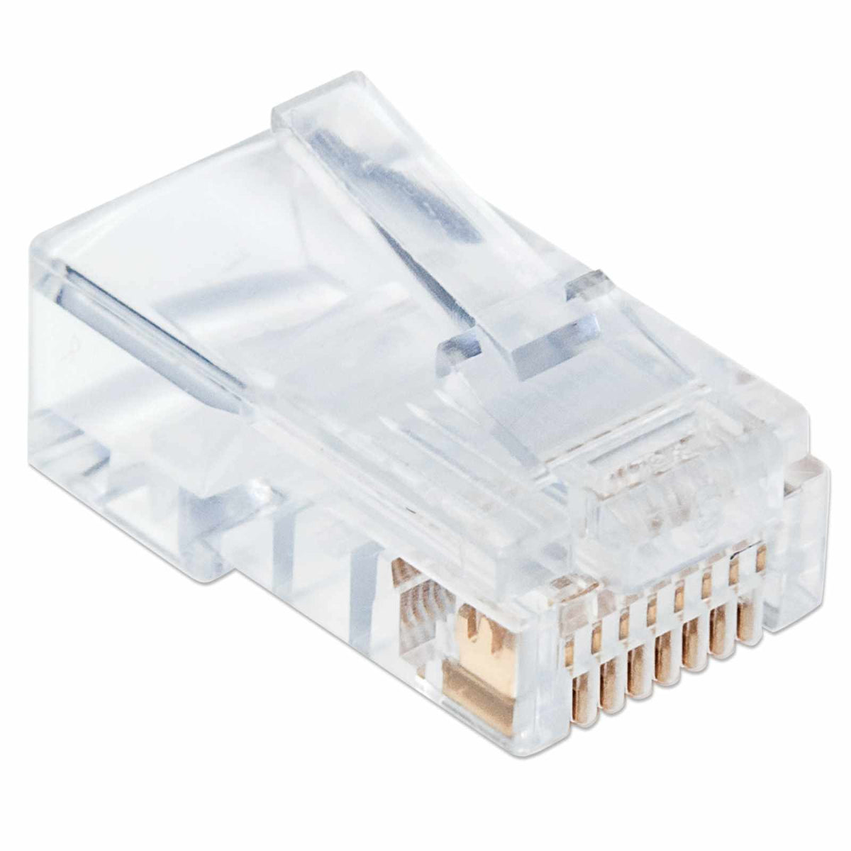 PLUG RJ45 CAT5E SOLIDO UTP BOTE 100 PZAS ORO 50-MICRAS PRO Image 3