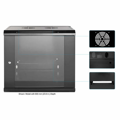 Gabinete mural de 19", 9U, FlatPack Image 6