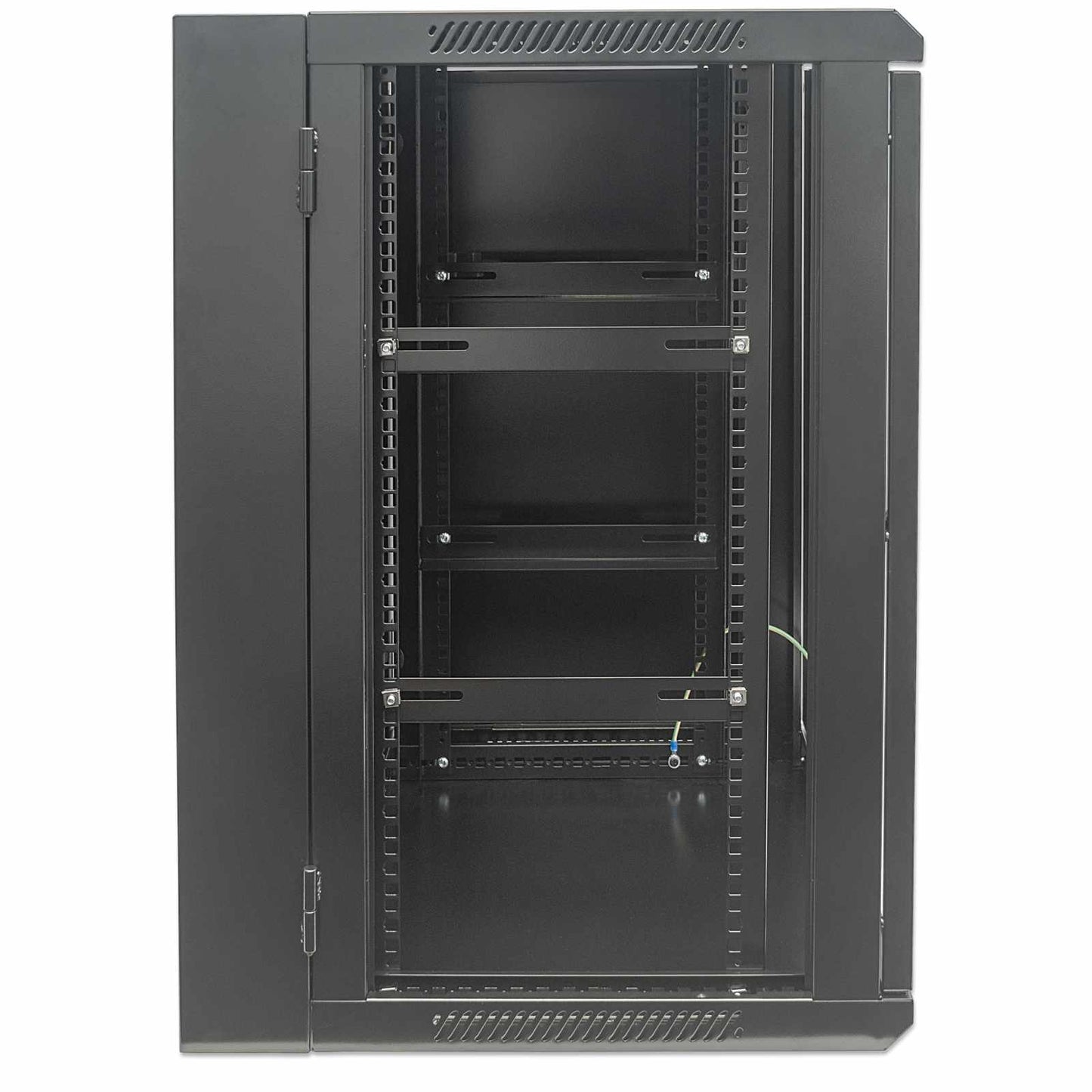 Gabinete mural abatible 19", 9U, Ensamblado Image 4