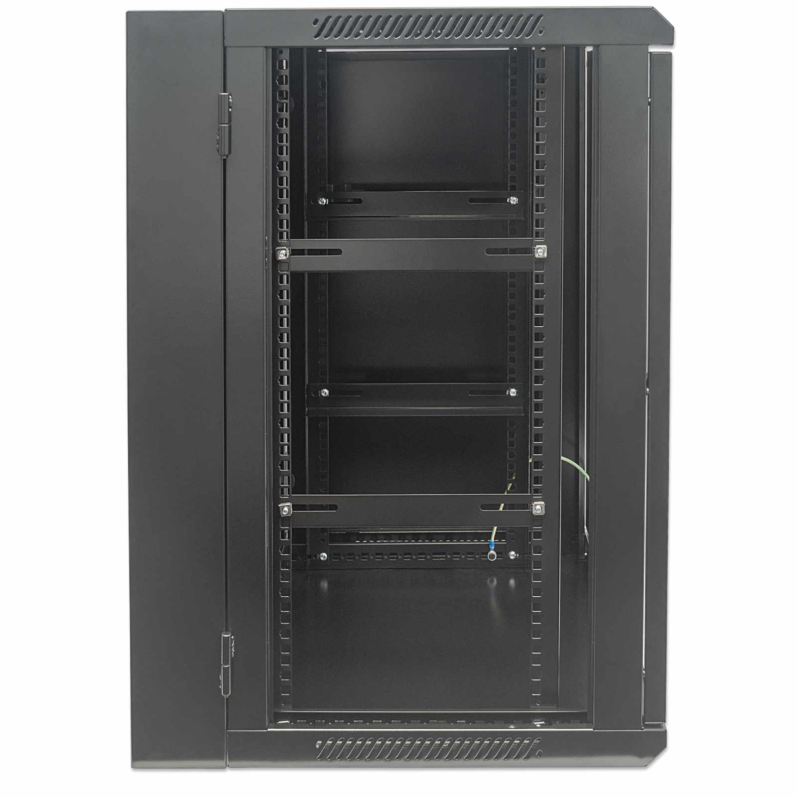 Gabinete mural abatible 19", 9U, Ensamblado Image 4