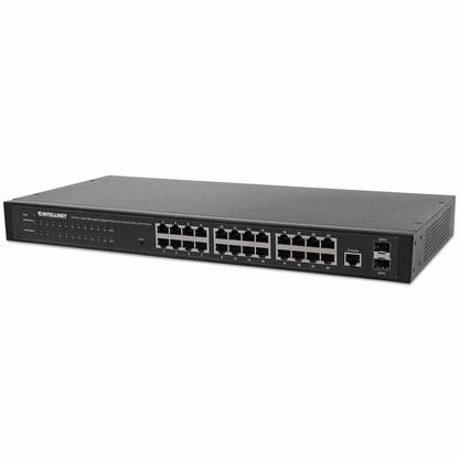 Switch de 24 Puertos Gigabit Ethernet Administrable por Web con 2 puertos SFP Image 1