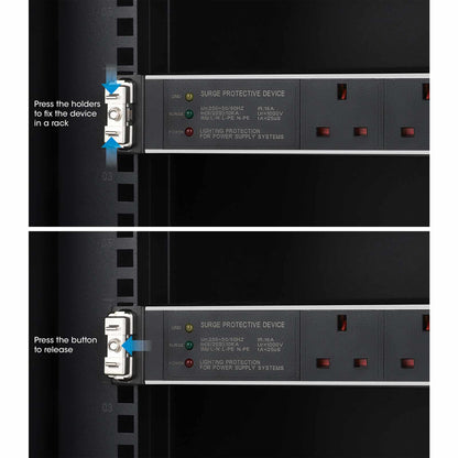 Clip de montaje en rack de 1U sin herramientas, paquete de 12 unidades Image 9