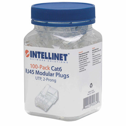 PLUG RJ45 CAT6 MULTIFILAR UTP BOTE 100 PZAS ORO 15-MICRAS Image 3
