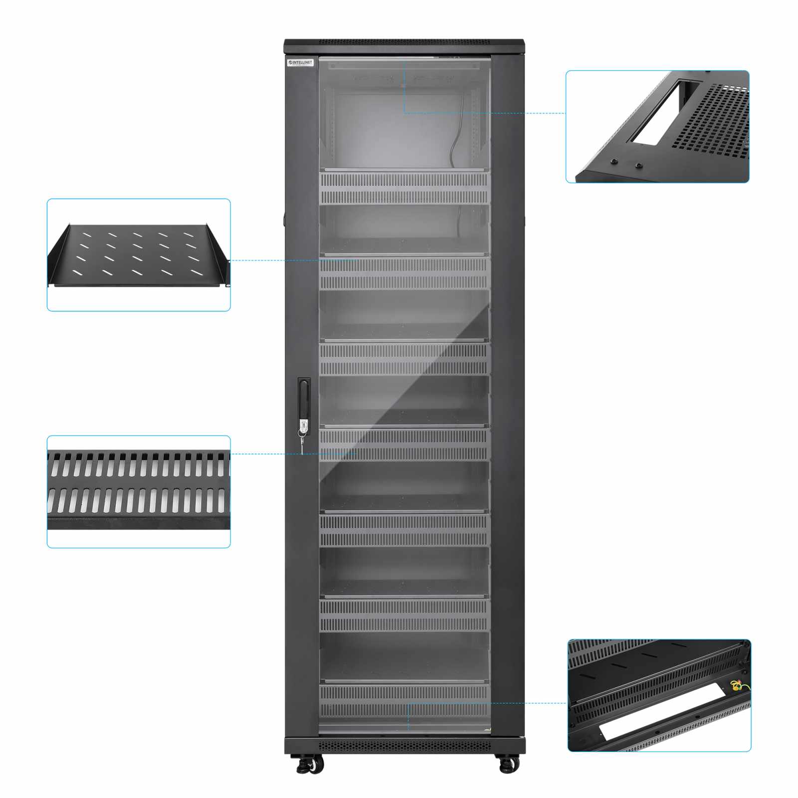 Gabinete 19" Pro Line con extractores de aire, 38U Image 8