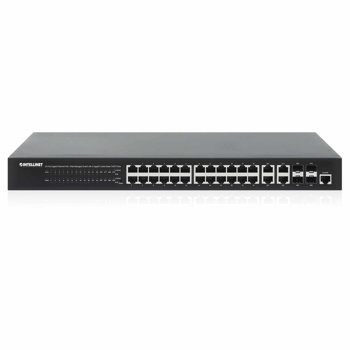 Switch Administrable 24 puertos PoE+ con 4 puertos SFP Gigabit Image 6