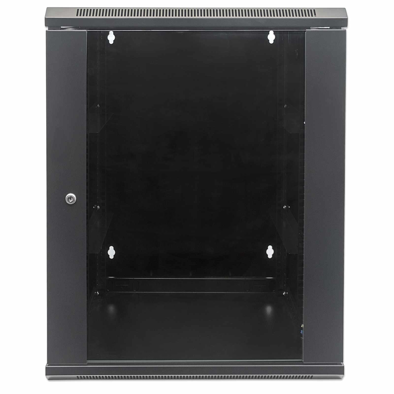 Gabinete mural abatible 19", 9U, Ensamblado Image 3