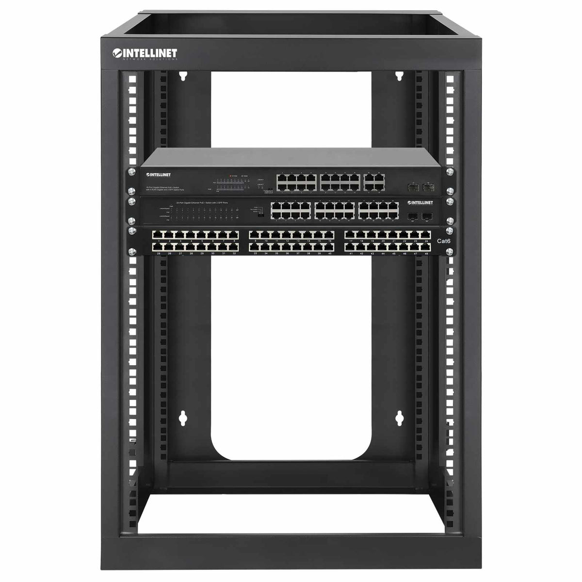 Rack abierto de 19" para montaje en pared, 4 postes, 15U Image 8