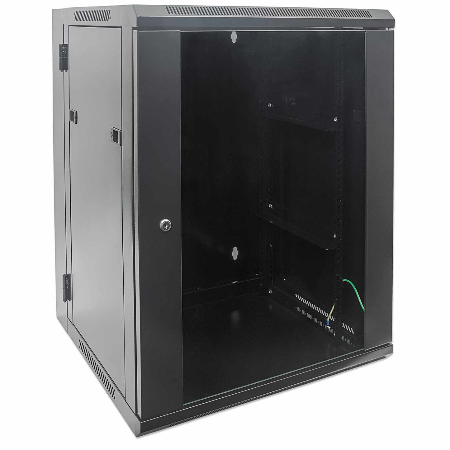 Gabinete mural abatible 19", 9U, Ensamblado Image 2