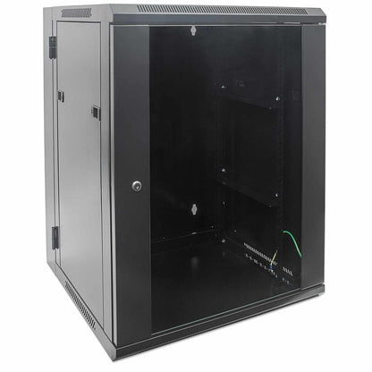 Gabinete mural abatible 19", 9U, Ensamblado Image 2