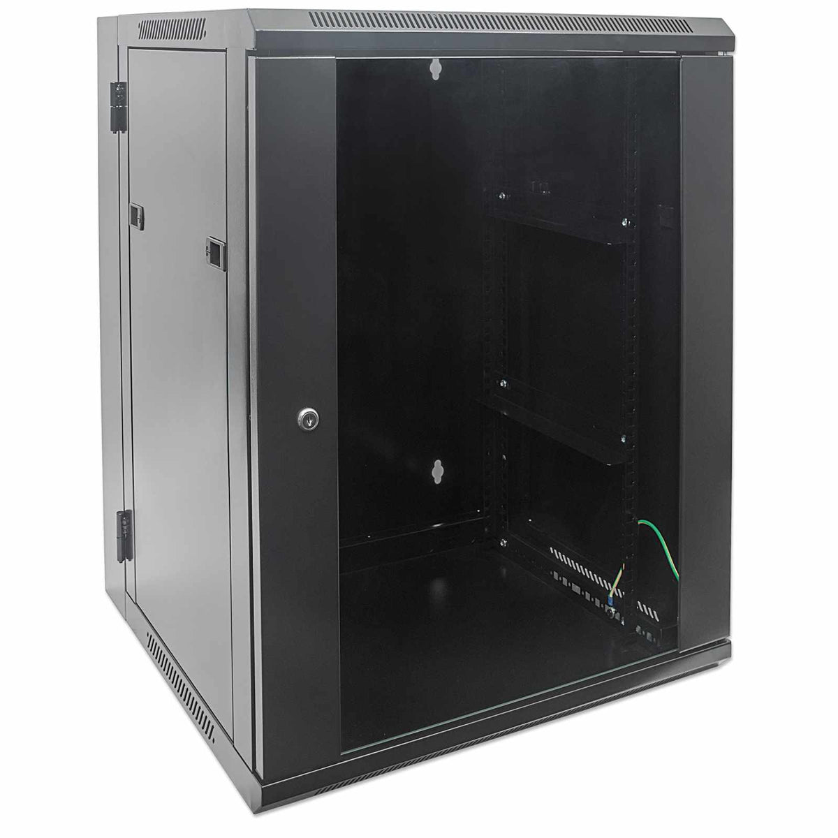 Gabinete mural abatible 19", 15U, Ensamblado Image 2