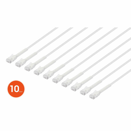 Paquete de 10 cables patch Cat6 FlexyBoot Slim, 0.3 m , U/UTP Image 1