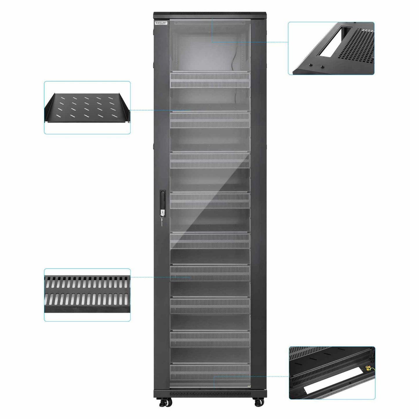 Gabinete 19" Pro Line con extractores de aire, 42U Image 8