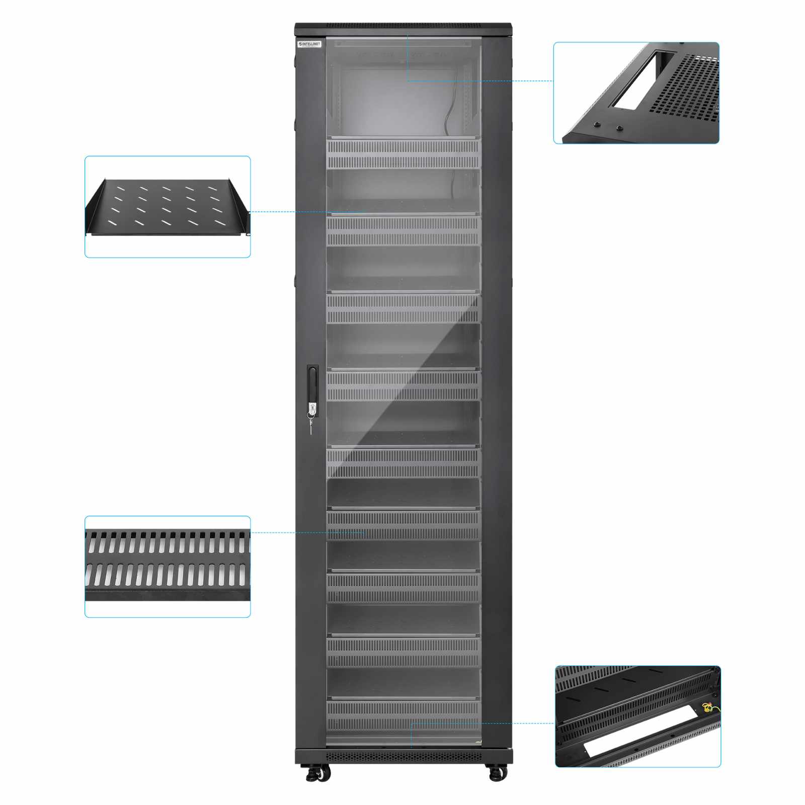Gabinete 19" Pro Line con extractores de aire, 42U Image 8